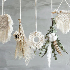 Boho Mini Macrame Wall Hanging - Handcrafted Tapestry - Children's Room Home Decor