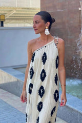 Boho Beach Dress - Summer Dress for Your Holiday - Tie Dye Backless Loose Dresses - Naomi