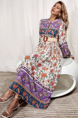 Gown Dress, Boho Maxi Dress, Loose Dress, Carina Rose in Purple