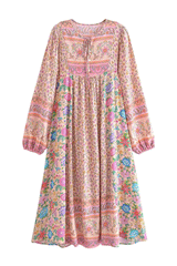 Gown Dress, Boho Maxi Dress, Loose Dress, Elliana Flower