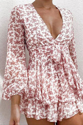 Boho Jumpsuit, Vintage Boho Romper, Playsuit, Flower Child in Pink