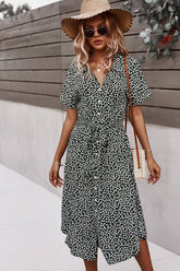Boho Midi Dress, Sundress, Layla Black