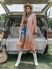 Boho Robe, Kimono Robe, Theodosia in Pink