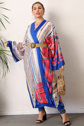 Boho Robe, Kimono Robe, Silk robe, Beach Cover up, Leaf Luxe