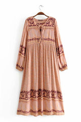 Gown Dress, Boho Maxi Dress, Loose Dress, Sahara in Dusty