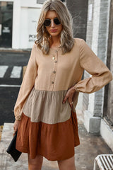Boho Mini Dress, Boho Tunic Dress, Amelie Two-Tone