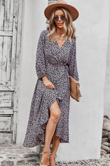 Boho Midi Dress, Autumn Dress, Claire in Black