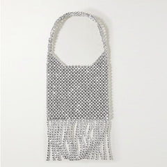 Women's Tassel Beaded Shoulder Design Portable Shoulder Bags