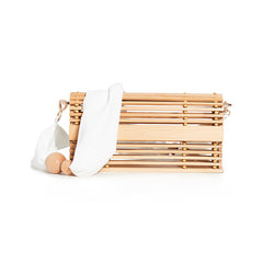 Rattan Weave Woven Holiday Portable Shoulder Bamboo Basket Women