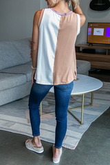Casual Solid Split Joint O Neck Tops