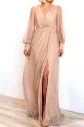 Casual Solid Mesh V Neck Waist Skirt Dresses