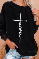 Fashion Print Printing O Neck Tops(3 colors)