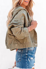 Casual Elegant Solid Buckle Solid Color Hooded Collar Outerwear