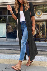 Casual Solid Patchwork Buckle Turndown Collar Tops