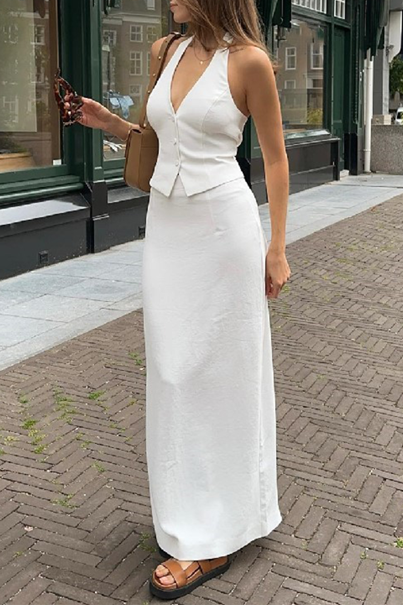 celebrity white halter dress Taylor Swift White Chiffon Halter Neck Celebs Red Carpet Evening Dress