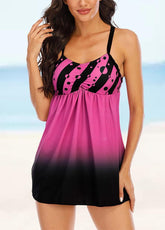 Gradient Printed Tankini Set