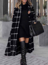 Fashion Grid Winter Plaid Coat