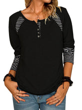 Casual Round Neck Long Sleeve Top