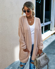 Loose Solid Color Pocket Cardigan