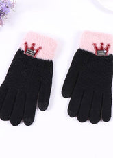 Cartoon Pattern Patchwork Gloves