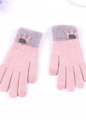 Cartoon Pattern Patchwork Gloves