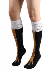 Cartoon Pattern Knee Socks