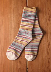 Doodle Striped Women's Socks