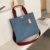 Canvas Large One-shoulder Women's Fashion Simple Tote Bags