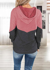 Drawstring Long Sleeve Casual Hoodie