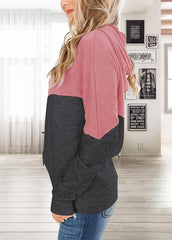 Drawstring Long Sleeve Casual Hoodie