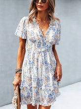 Women's Dresses Temperament Commuting Floral Sexy Mini Dress