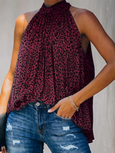 Halter Neck Backless Tops Casual Plus Size Blouse