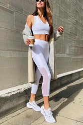 Mesh Patchwork Leggings
