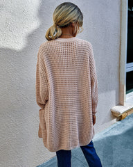 Loose Solid Color Pocket Cardigan