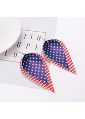 Cute American Flag Creativity Earrings
