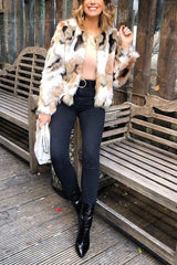 Multicolor Faux Fur Coat