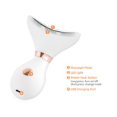 Electric Gua Sha, Face Scraping Tool, Face Lift Device - Heated & Vibration & Red Light Face Massager, Anti-Aging & Wrinkles, Puffiness, Face Tightening, Boho Beauty Gadgets