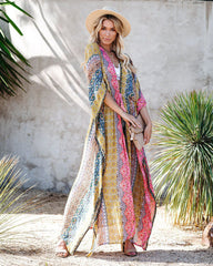 Boho Robe, Beach Cover up, Beach Robe, Pink Astid