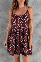 Printed Spaghetti Straps Dress