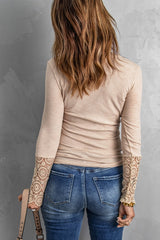 Ribbed Slim-fit Long Sleeve Top