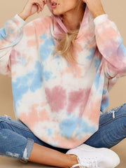 Loose Gradient Tie-dye Hoodie