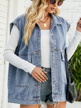 Women's Tank Tops Fashion Trend Denim Sleeveless Tank Top