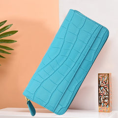 Pattern Leather Long Women's Holder Chain Purse