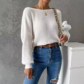 Dew Shoulder Waffle Long Sleeve T Shirt