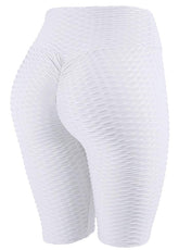 High Waist Solid Color Yoga Shorts