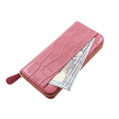 Pattern Leather Long Women's Holder Chain Purse