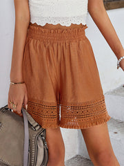 Women's Pants Lace Stitching Hollow Casual Loose Pants
