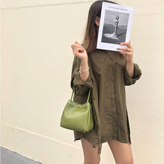 Women's Retro Small Square Leather Simple Fashion Lizard Pattern Wings Handbags