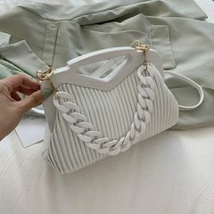Women's Shoulder Small Summer Versatile Fashion Textured Square Shoulder Bags