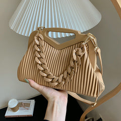 Women's Shoulder Small Summer Versatile Fashion Textured Square Shoulder Bags